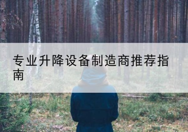 台儿庄电动剪叉升降平台厂家-专业升降设备制造商推荐指南